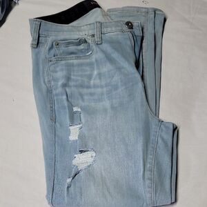 Light Blue Distressed woman's Jeans